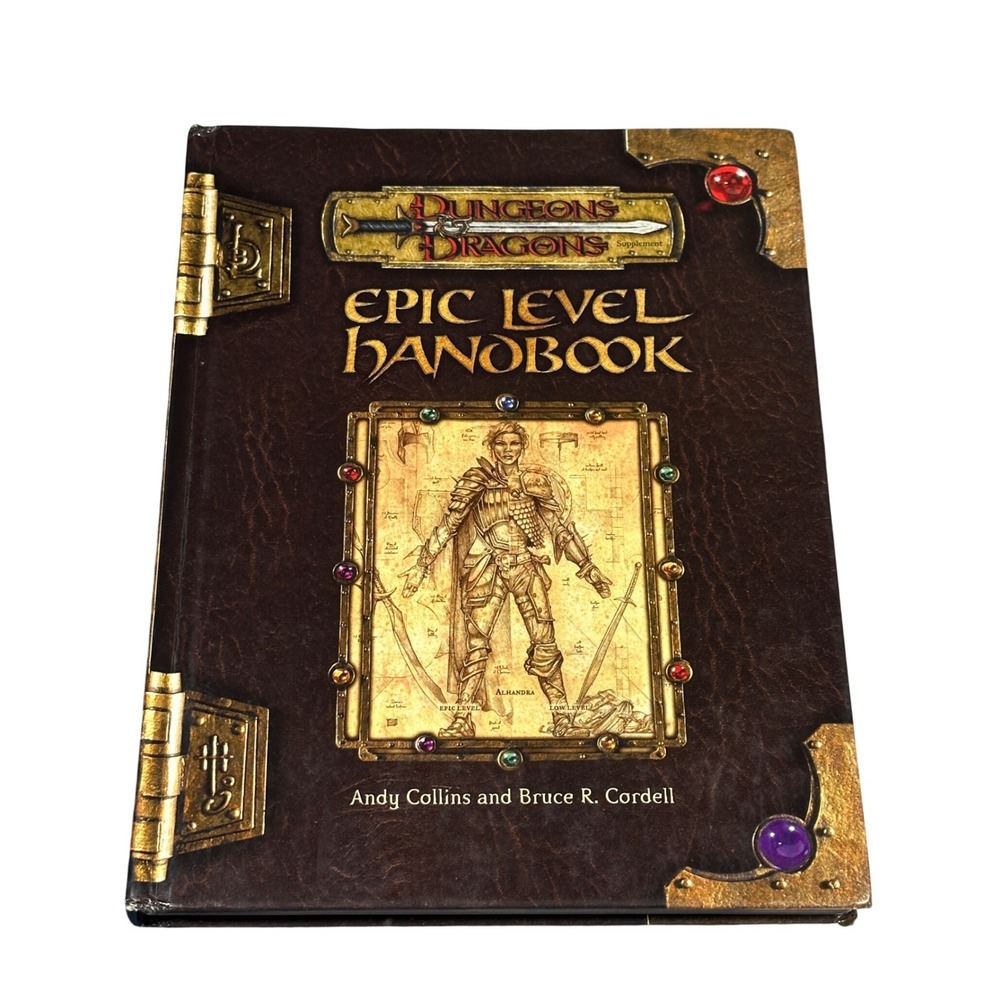 Dungeons & Dragons Epic Level Handbook Hardcover 3rd Edition D&D Supplement 2002